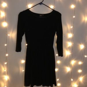 mini long sleeved skater skirt dress